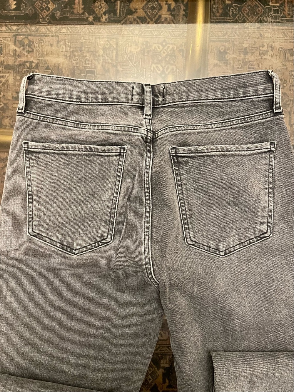 Agolde Women’s Slim Straight Washed Gray Jeans - Picture 8 of 8
